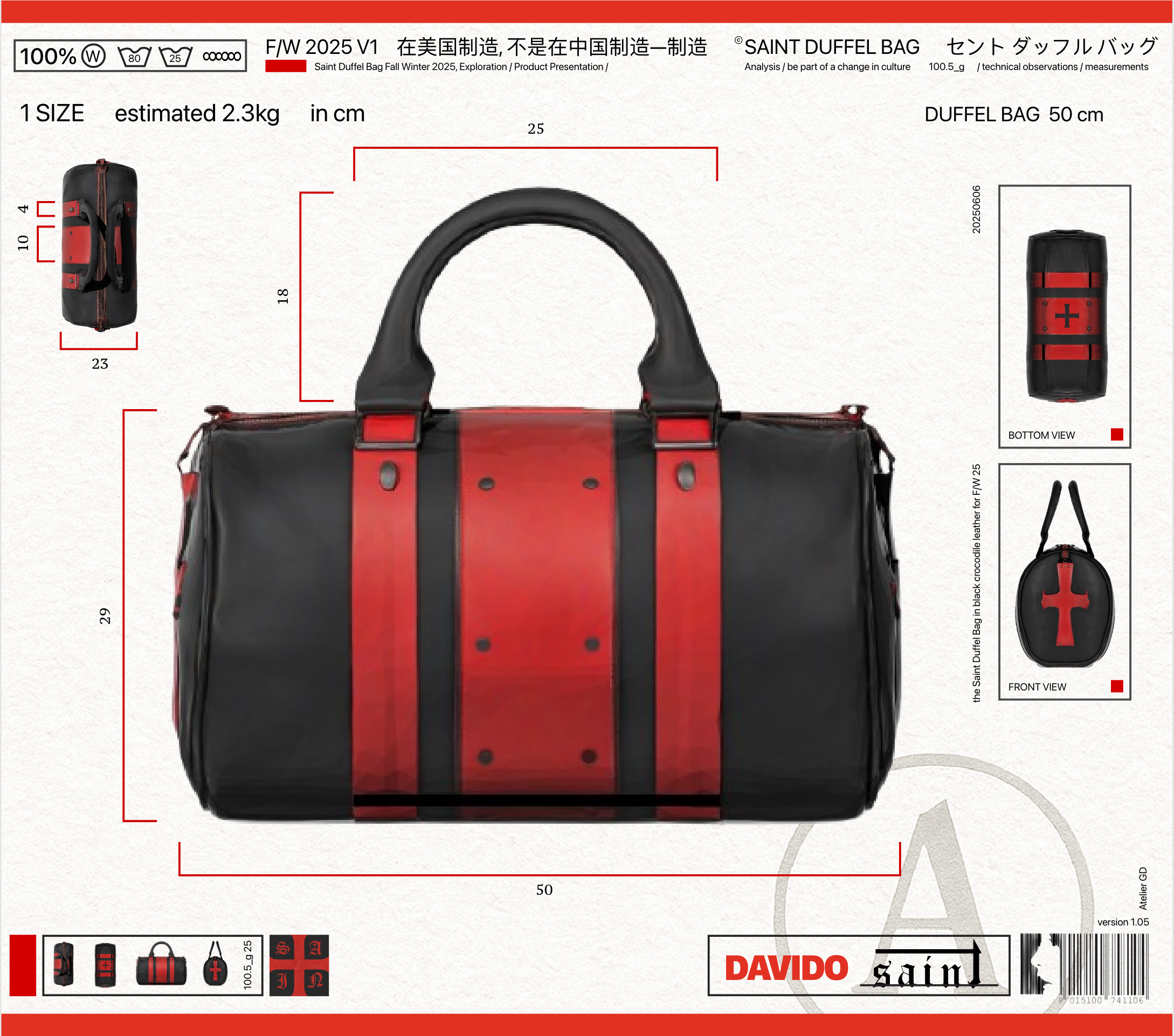 SAINT DUFFEL BAG PROTOTYPE