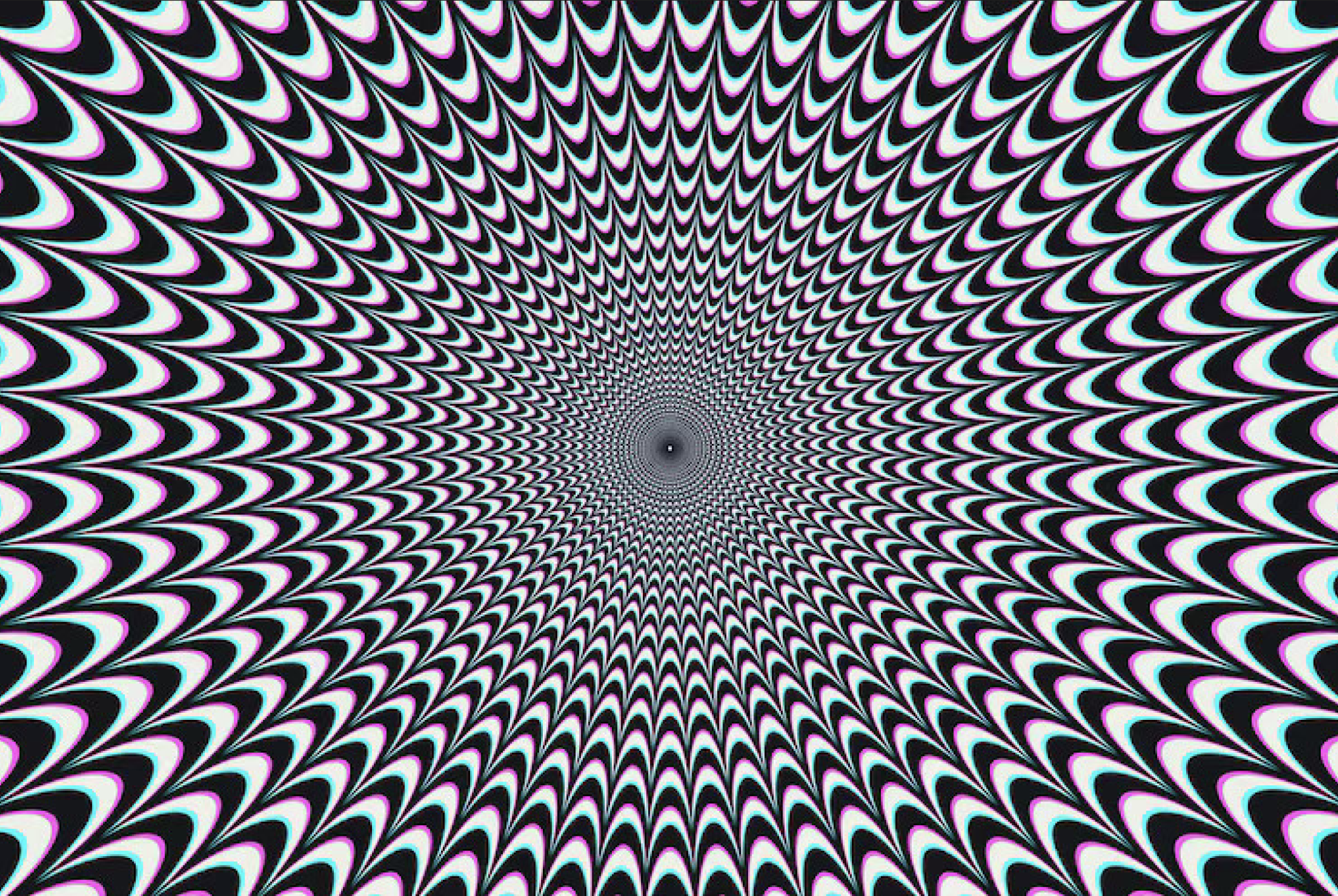 Hypnotic optical illusion